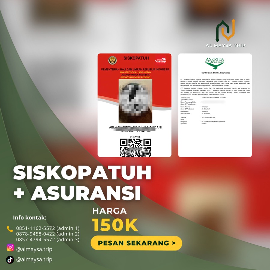 Brosur Siskopatuh dan Asuransi Al Maysa Trip